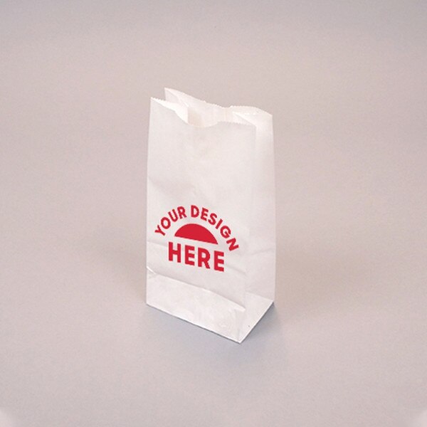 Custom-Printed White Kraft 4-lb Bag